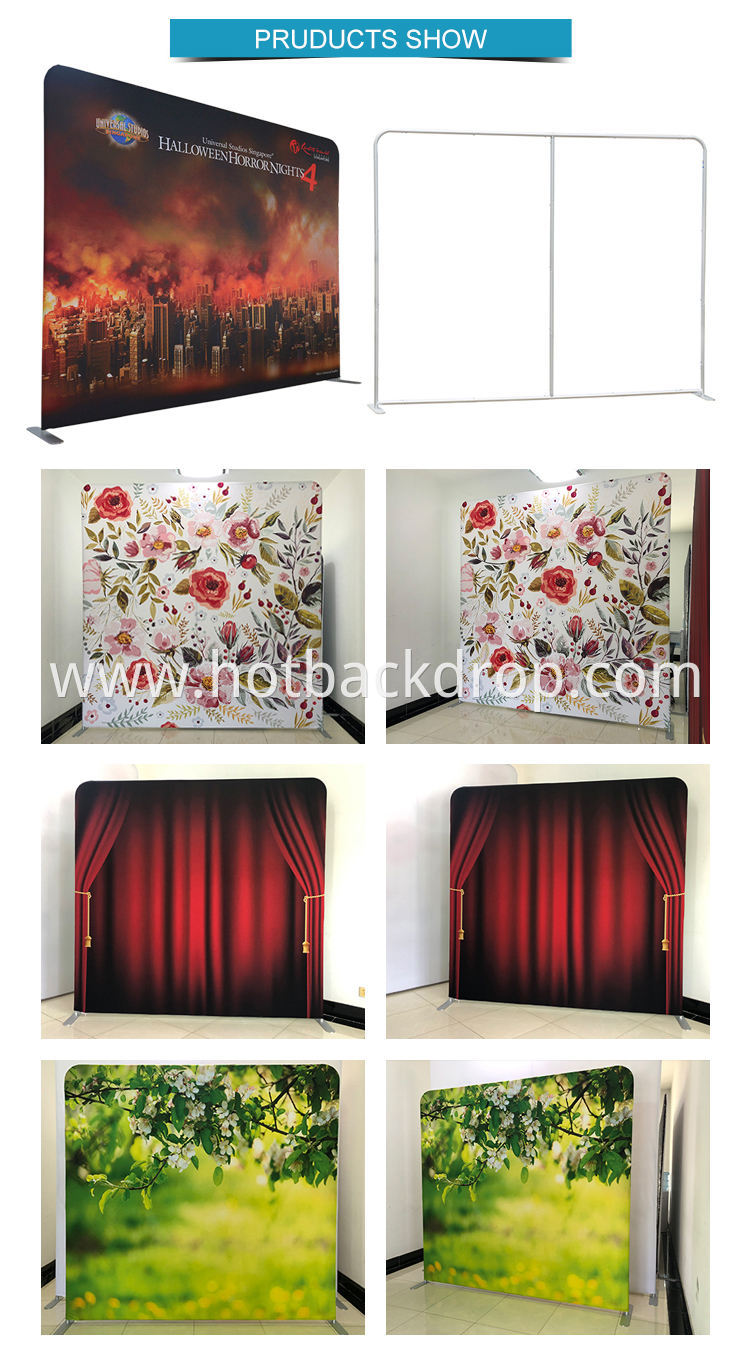 6 x 5 Trade Show Table Pillow Case Backdrop Ez Photo Booth Tube Display